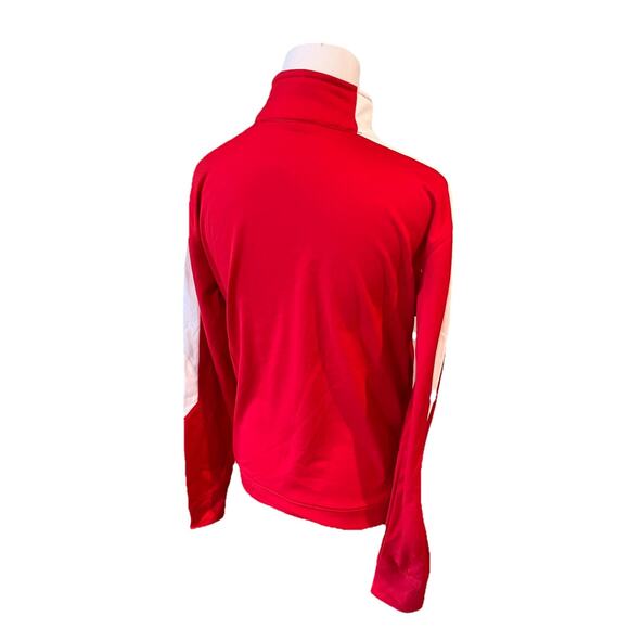 Augusta Warm-Up Track Jacket L Red White Full Zip Lifeguard Athletic Top - Picture 3 of 6